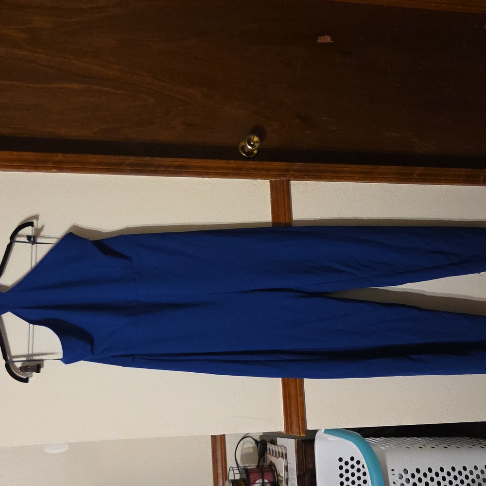 Chic Royal Blue Halter Jumpsuit